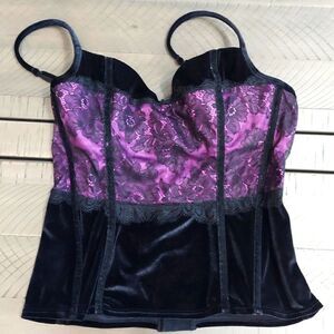Victoria's Secret Sexy Little Things Velvet Corset Bra 34B NWT